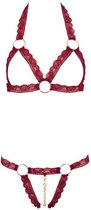 Kanten BH-Set Open Cups - Rood - Sexy Lingerie & Kleding - Lingerie Dames