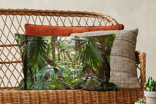 Sierkussen' intérieur Jungle - Plantes in rainforest - 60x40 cm - Coussin intérieur rectangulaire en coton