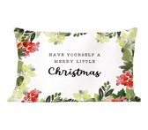 Coussins Coussins décoratifs - Oreillers Salon - 50x30 cm - Noël - Citation - Plantes
