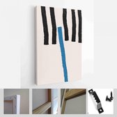 Set van creatieve minimalistische handgeschilderde illustratie voor wanddecoratie, briefkaart of brochureontwerp - Modern Art Canvas - Verticaal - 1727603785