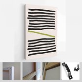 Set van creatieve minimalistische handgeschilderde illustratie voor wanddecoratie, briefkaart of brochureontwerp - Modern Art Canvas - Verticaal - 1727603785