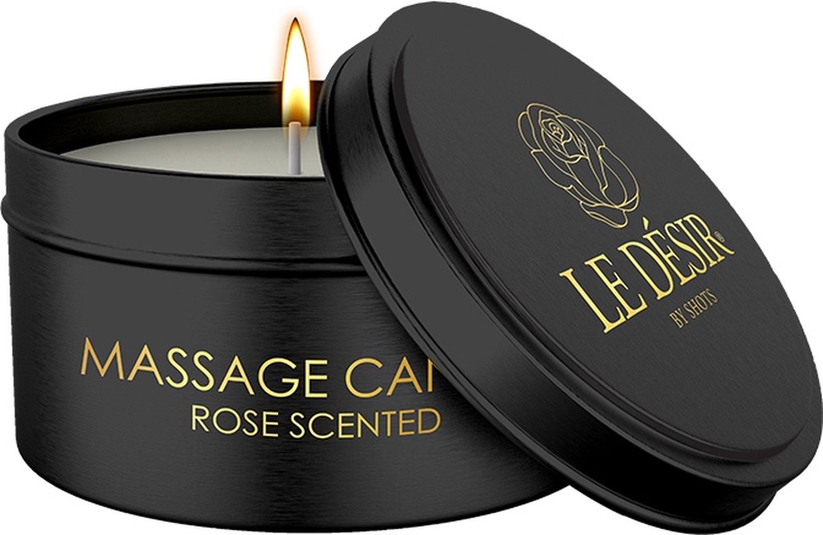 Goedkoopste Shots Le Désir - Erotische Massage Kaars - Roos