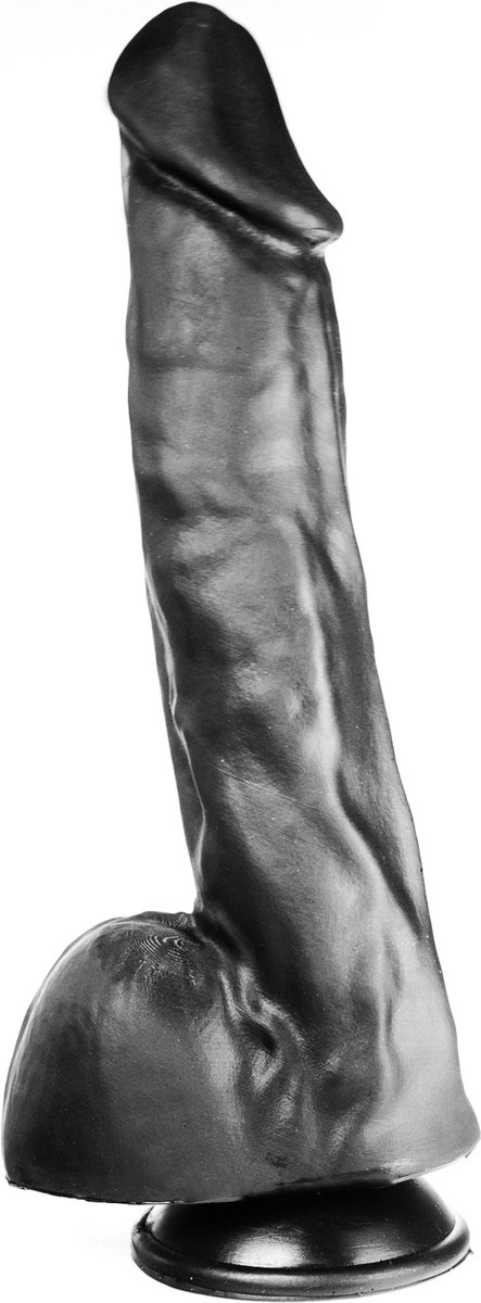 Goedkoopste 515 line - Dildo - Lengte 35 cm - Diameter 7.1 cm Met Zuignap – Zwart