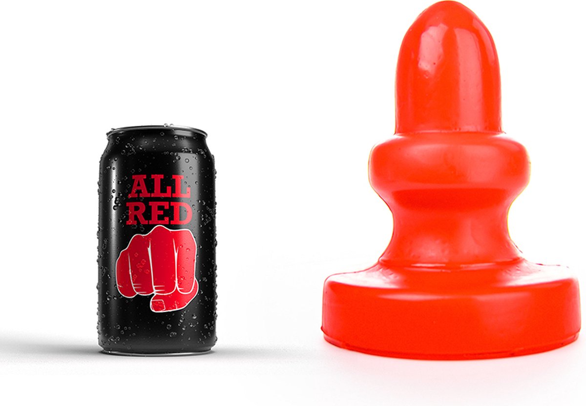 Goedkoopste All Red Buttplug 17 x 8 cm - rood