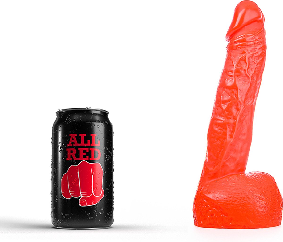 Goedkoopste All Red Dildo 22 x 4,5 cm - rood