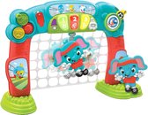 Clementoni Voetbaldoel Junior Rubber Rood/turquoise 2-delig
