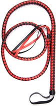 Whip 190 cm Black & Red | Kiotos Leather