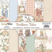 ScrapBoys Bedtime Tales paperpad 12 vl+cut out elements-DZ BETA-10 190gr 20,3x20,3cm