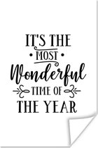 Citation de Noël C'est la plus belle période de l'année avec un fond blanc 20x30 cm - petit
