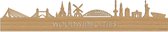 Skyline WoodWideCities Bamboe hout - 80 cm - Woondecoratie - Wanddecoratie - Meer steden beschikbaar - Woonkamer idee - City Art - Steden kunst - Cadeau voor hem - Cadeau voor haar - Jubileum - Trouwerij - WoodWideCities