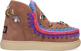 Mou Eskimo Sneaker Kid Vachtlaarzen -  Warme Laarzen - Meisjes - Cognac - Maat 35