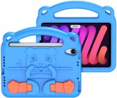 Apple iPad mini 6 (8.3 Inch) Hoes - Schokbestendige case met handvat - Panda Series - Blauw