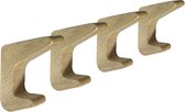 Set van 4 eenvoudige houten kapstokhaken (eiken)
