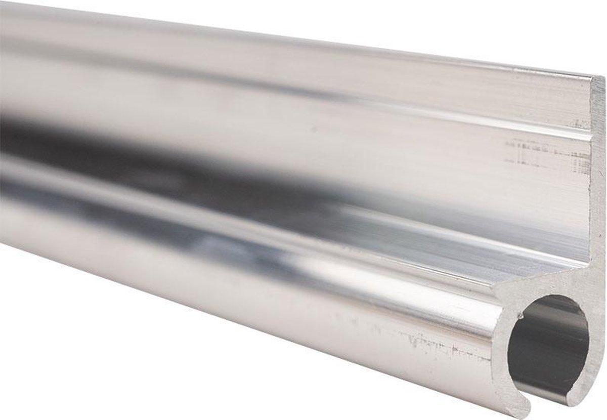 Caravanrail 7mm 99cm aluminum Railprofiel recht 180 graden Kederprofiel voor caravanpees