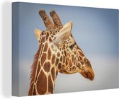 Canvas Schilderij Giraffe - Natuur - Dieren - 30x20 cm - Wanddecoratie