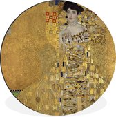 WallCircle - Wandcirkel - Muurcirkel - Portret van Adèle Bloch-Bauer I - Gustav Klimt - Aluminium - Dibond - ⌀ 90 cm - Binnen en Buiten