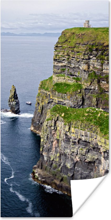 Poster Steile Kliffen van Moher in Ierland - 80x160 cm
