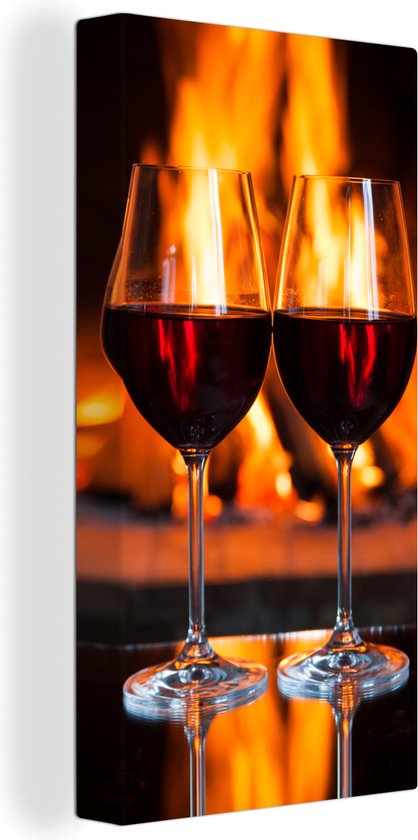 Tableau en verre - Verres à vin