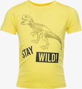 TwoDay jongens T-shirt met T-rex print - Geel - Maat 110/116