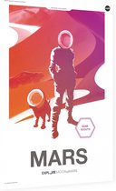 Modern Explorers Mars Dune Scouts, NASA Science - Foto op Dibond - 40 x 60 cm