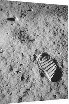 Astronaut footprint (voetafdruk op maanoppervlak) - Foto op Dibond - 30 x 40 cm