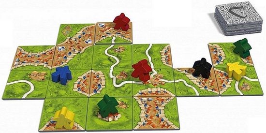 Thumbnail van een extra afbeelding van het spel Spellenbundel - 3 Stuks - Carcassonne & Uitbreidingen De Draak, De Fee en De Jonkvrouw & Het Circus