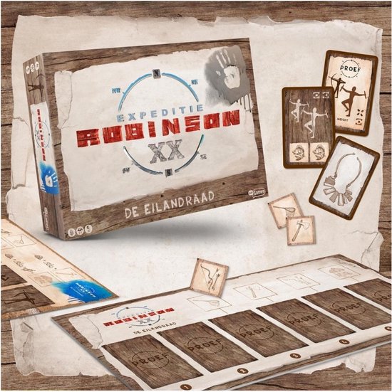Thumbnail van een extra afbeelding van het spel Spellenbundel - 2 Stuks - Stef Stuntpiloot & Expeditie Robinson De Eilandraad