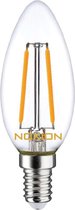 Noxion Lucent LED E14 Kaars Filament Helder 2.5W 250lm - 827 Zeer Warm Wit | Vervangt 25W.