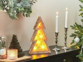 Beliani JUVA - Kerstdecoratie - lichte houtkleur - populierhout
