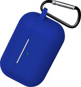 Hoes Voor AirPods 3 Hoesje Cover Silicone Case Hoes - Donkerblauw