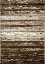 Tapijtenloods Side Gestreept Laagpolig Vloerkleed Beige - 120X170 CM -