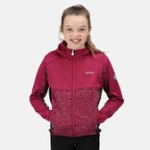 De Regatta Dissolver IV fleece - outdoortrui - kinderen - hele rits - met capuchon - Middenroze