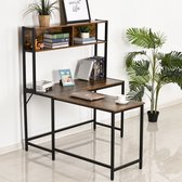 Nancy's Alstonvale Corner Desk - Zwart - Spaanplaat, Metaal - 55,11 cm x 49,21 cm x 58,66 cm