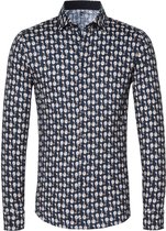 Desoto - Overhemd Kent Artiest Donkerblauw - XL - Heren - Slim-fit