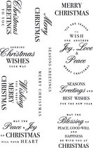 Stempel - Clear stamp - Kaisercraft - christmas greetings