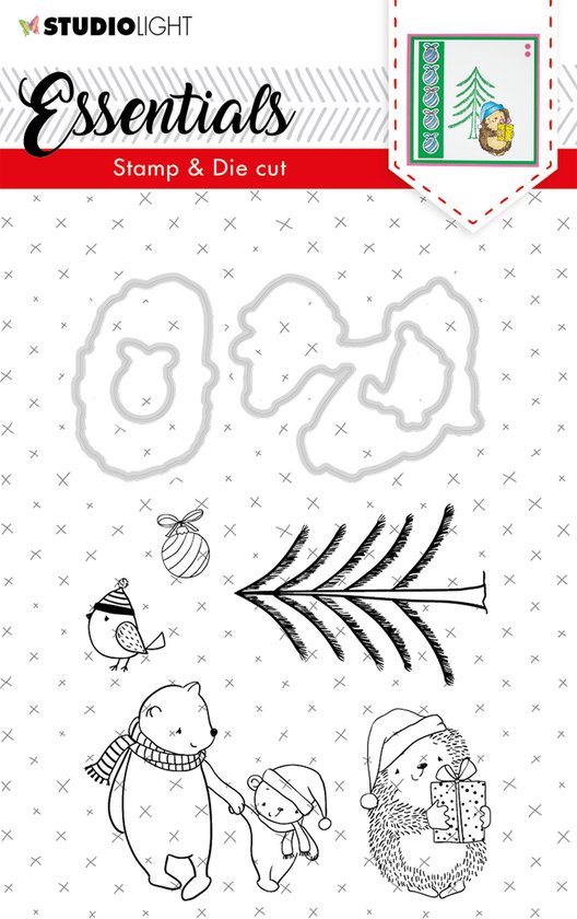 Studio Light Stamp & Die Cut A6 Essentials Christmas nr 25 BASICSDC25 | bol