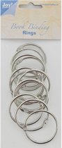 Joy!Crafts Boekbinders ringen - 45mm - 12 stuks - Zilver
