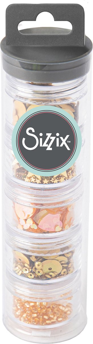 Sequins & beads gold - Sizzix