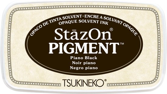 Stazon - Pigment Stempelkussen - Piano Black - 1 stuks
