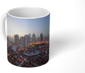 Mok - Vogelperspectief van Shanghai - 350 ML - Beker