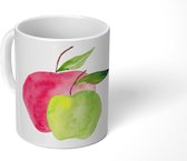 Mok - Koffiemok - Appels - Fruit - Aquarel - Mokken - 350 ML - Beker - Koffiemokken - Theemok