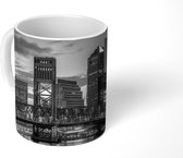 Mok - Florida - Zwart - Wit - Jacksonville - 350 ML - Beker