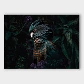 Poster Jungle Cockatoo LS - Dibond - 100x70 cm - Meerdere Afmetingen & Prijzen | Wanddecoratie - Interieur - Art - Wonen - Schilderij - Kunst