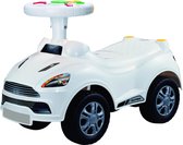 Eco Toys Sports Loopauto - Wit - met muziek