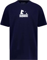Dsquared2 Shadow Leaf T-shirt Blauw  Jongens maat 176