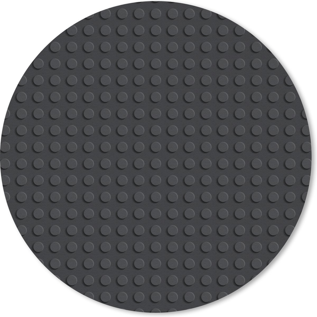 Muismat rond 30x30 cm - Mousepad Afbeelding - Zwart - Ronde muismatten
