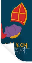 Muurstickers - Sticker Folie - Sint - Sinterklaas - Quotes - Welkom Sint en Piet - Kinderen - Jongens - Meisjes - Kindje - 60x120 cm - Plakfolie - Muurstickers Kinderkamer - Zelfklevend Behang