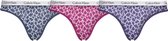 Calvin Klein 3-pack dames slips paars/roze/blauw