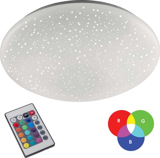 Leuchten Direct Bex Plafondlamp - 1 lichts - Ø 390 mm - Wit