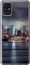 Geschikt voor Samsung Galaxy A52 5G hoesje - New York - Amerika - Skyline - Siliconen Telefoonhoesje